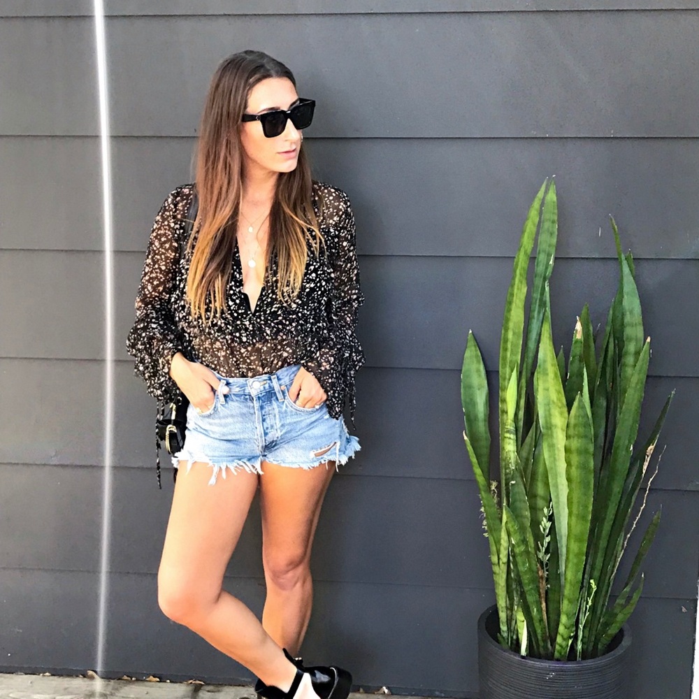 All Saints floral dress